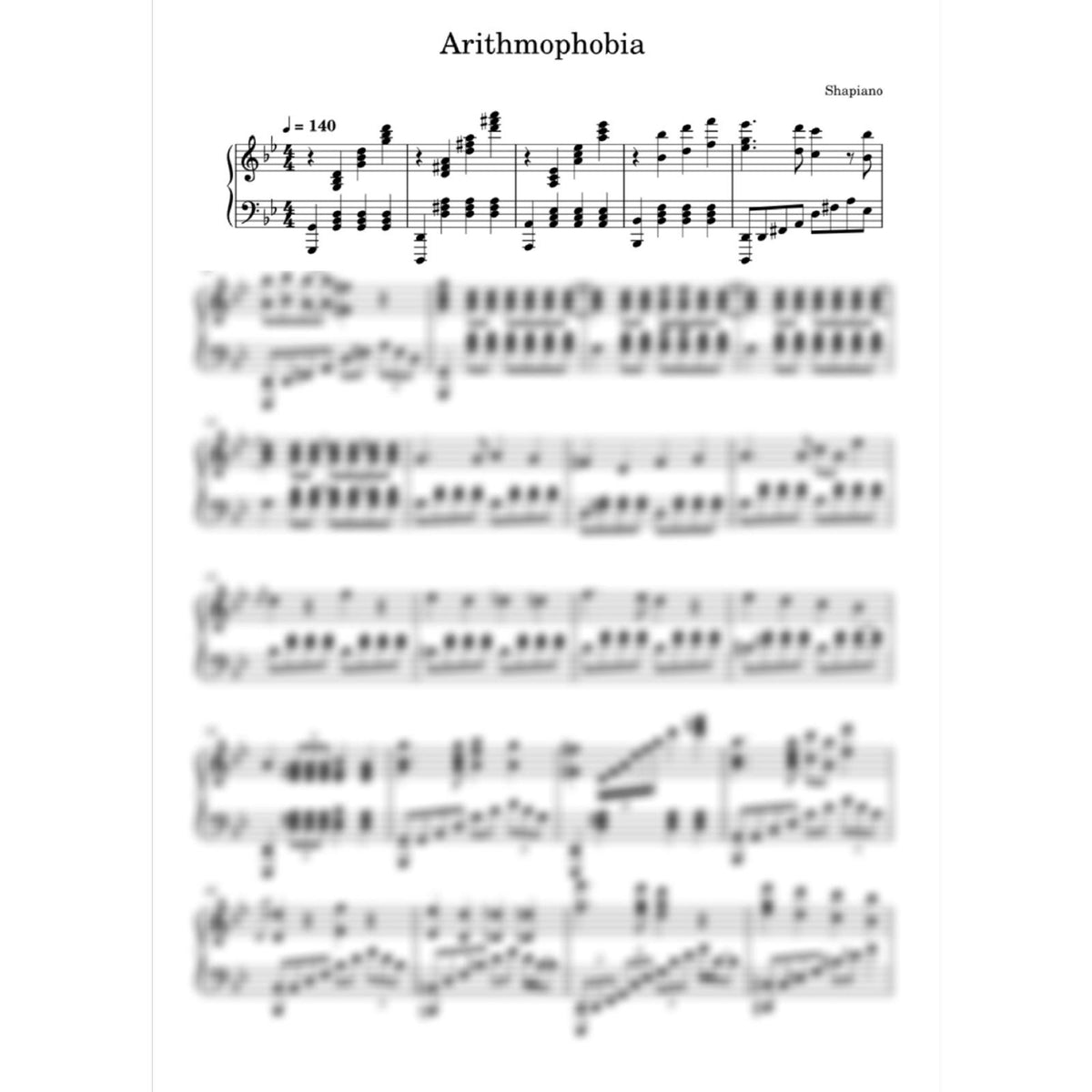 Arithmophobia Sheet Music